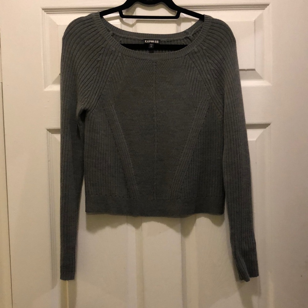 Express sweater crop top